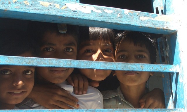 slum kids in India