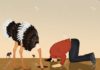 Sadly, these ostriches don’t get extinct